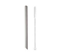 Cannucce Acciaio 5pcs 12x215mm Metal Straw 8.5'' Reusable Drinking Straws For Bubble Tea Boba Smoothies Milkshakes(Silver sharp)