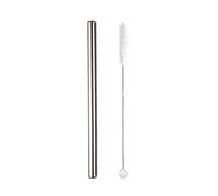 Cannucce Acciaio 5pcs 12x215mm Metal Straw 8.5'' Reusable Drinking Straws For Bubble Tea Boba Smoothies Milkshakes(Silver straight)