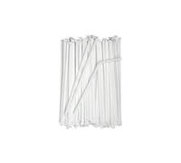Cannucce BIO Bianche (Con SNODO) imbustate singolarmente 21cm - 200pz