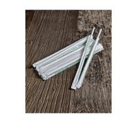 Cannucce BIO Bianche imbustate singolarmente 21cm - 200pz