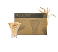 Cannucce di grano, cannucce di grano naturale, 100% biodegradabili, 100% naturali, senza BPA, 50 pezzi