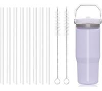 Cannucce di ricambio compatibili con Stanley IceFlow Flip Straw Tumbler 850,5 g - Il set di accessori include 8 cannucce, 2 spazzole
