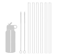 Cannucce di ricambio riutilizzabili Starws in plastica compatibili con borraccia Hydro Flask da 510-180 ml e altre marche con 2 spazzole per cannucce, cannucce trasparenti atossiche