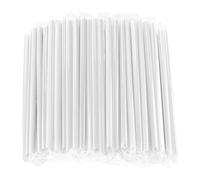 Cannucce flessibili, 400 pezzi, 195 x 10 mm, per frullati, bevande, accessori per bar Boba Tea (trasparente)