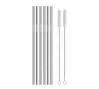 Cannucce in acciaio inox, riutilizzabili, in acciaio inox, con pennello, in metallo ecologico per cannucce Stanley Friendly Cup