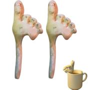 Cannucce per le dita dei piedi: il modo più originale di bere! Cannucce in ceramica divertenti e realistiche, riutilizzabili, originali bastoncini per bevande fatti a mano, facili da pulire.