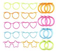 Cannucce Plastica Cannuccia Riutilizzabile Occhiali Divertenti per Feste Bicchieri con Cannuccia per Bere 10 Pezzi Cannucce Cocktail per Bambini Adulti Compleanno Nubilato Carnevale Festa Decorazioni