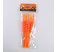 Cannucce riutilizzabili a forma di teschio di zucca, adatte per decorazioni per feste di Halloween, bar, ristoranti, festival, eventi