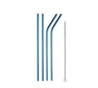 Cannuccia Acciaio Inox Cannucce riutilizzabili da 4/8 pezzi in acciaio inossidabile 304 con spazzola for pulizia