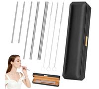Cannuccia per canto per allenamento vocale, 3 misure di cannuccia, set di strumenti per allenamento vocale in acciaio inox e aiuto per la guarigione, per migliorare, allenare e guarire la tua voce