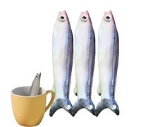 Cannuccia per pesce in ceramica - Sorseggia con un sorriso, cannucce in ceramica fatte a mano con pesci brutti, cannucce divertenti riutilizzabili a forma di pesce, accessorio per bere (3pcs)