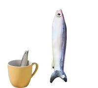 Cannuccia per pesce in ceramica - Sorseggia con un sorriso, cannucce in ceramica fatte a mano con pesci brutti, cannucce divertenti riutilizzabili a forma di pesce, accessorio per bere (1pcs)