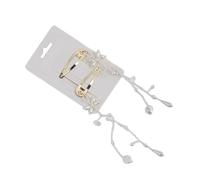 CANNXI 1 paio di fermagli per capelli con fiocco alla moda semplice fiocco forcina in metallo perle fiocco fermagli eleganti accessori per capelli per le donne