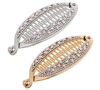 CANNXI 2 artigli per capelli con bordi arrotondati, pettine per capelli artigli pettine per capelli a forma di pesce pinze morsetto per donne ragazze gioielli