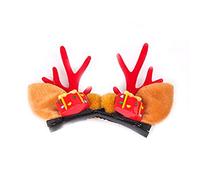 CANNXI 2 fermagli per capelli natalizi per bambini, con scritta "Merry Christmas", per bambine e ragazze, decorazione per feste di Natale