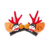 CANNXI 2 fermagli per capelli natalizi per bambini, con scritta "Merry Christmas", per bambine e ragazze, decorazione per feste di Natale