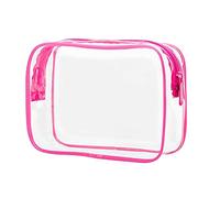 CANNXI Borse per trucchi, borsa per trucchi con cerniera per piccoli oggetti cosmetici, rosa