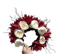 CANNXI Cerchietti per capelli da donna, ghirlande da sposa con fiori, coroncina da sposa, fascia per capelli da spiaggia, accessorio per capelli per ragazze