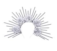 CANNXI Cerchietto da donna alla moda, elegante e alla moda, in lega, per feste e matrimoni