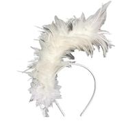 CANNXI Cerchietto per capelli da donna, con piume, fascinator per cosplay, stile anni '20, accessorio vintage per capelli con piume, accessorio per capelli da donna
