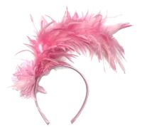 CANNXI Cerchietto per capelli da donna, con piume, fascinator per cosplay, stile anni '20, accessorio vintage per capelli con piume, accessorio per capelli da donna