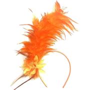 CANNXI Cerchietto per capelli da donna, con piume, fascinator per cosplay, stile anni '20, accessorio vintage per capelli con piume, accessorio per capelli da donna