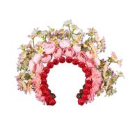 CANNXI Cerchietto per capelli da donna, elegante corona con fiori colorati, accessorio per capelli delicato floreale per servizi fotografici