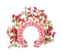 CANNXI Cerchietto per capelli da donna, elegante corona con fiori colorati, accessorio per capelli delicato floreale per servizi fotografici