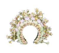 CANNXI Cerchietto per capelli da donna, elegante corona con fiori colorati, accessorio per capelli delicato floreale per servizi fotografici