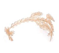 CANNXI Cerchietto per capelli da donna, splendido cerchietto per capelli con foglie, diadema dorato da sposa, gioiello per capelli, adatto per donne e ragazze, per matrimoni e feste