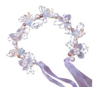 CANNXI Cerchietto per capelli da donna, stile etnico, con elegante fiore, corona personalizzata, gioiello per capelli con bellissimo fiore per ragazze