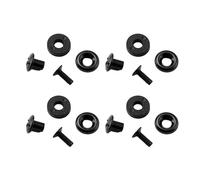 CANNXI Confezione da 4 set di viti nere con testa scanalata, set di viti Kydex per fondine in pelle, set di viti per fodero