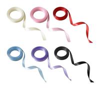 CANNXI Confezione da 6 nastri colorati per capelli in seta, eleganti nastri per capelli in seta, design unico per coda di cavallo, fascia per capelli, decorazione per capelli