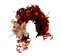 CANNXI Corona di fiori primaverili ghirlande floreali fascia per sposa donna matrimonio stimolato corona di fiori fascia per capelli puntelli