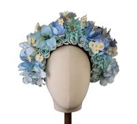 CANNXI Corona di fiori primaverili ghirlande floreali fascia per sposa donna matrimonio stimolato corona di fiori fascia per capelli puntelli