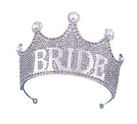CANNXI Elegante coroncina in lega con perle finte, ornamento per capelli alla moda, per matrimoni e feste