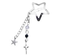 CANNXI Elegante fermaglio per capelli a forma di stella, in metallo, con nappe e perline a forma di cuore, accessorio per lo styling per donne e ragazze