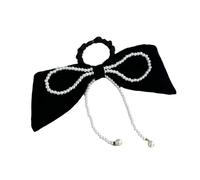 CANNXI Elegante fermaglio per capelli con fiocco in tessuto con perle per capelli da donna nastro per capelli oversize clip per capelli accessorio per capelli