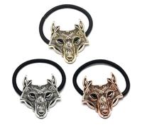 CANNXI Fasce elastiche per capelli vintage in metallo con ciondolo a forma di animale, eleganti supporti per coda di cavallo, ornamento per capelli