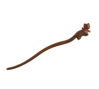 CANNXI Fermaglio per capelli a forma di gatto, con struttura in legno, accessorio alla moda, regalo per ragazze e donne alla moda