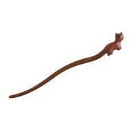 CANNXI Fermaglio per capelli a forma di gatto, con struttura in legno, accessorio alla moda, regalo per ragazze e donne alla moda