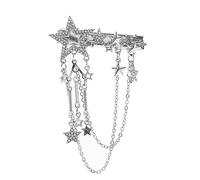 CANNXI Fermaglio per capelli a forma di stella di cristallo, accessorio per capelli per donne e ragazze, elegante fermaglio per capelli alla moda