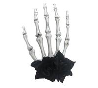CANNXI Fermaglio per capelli a forma di teschio, stile gotico, per Halloween, cosplay, accessorio unico per donne e ragazze