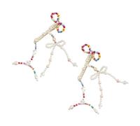 CANNXI Fermaglio per capelli alla moda con perle e fiocco per capelli da donna Fermagli per capelli in stile francese Clip laterale Accessori per capelli per ragazze