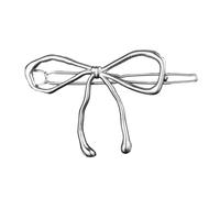 CANNXI Fermaglio per capelli alla moda semplice fiocco forcina in metallo cavo elegante accessori per capelli per donne ragazze
