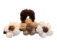 CANNXI Fermaglio per capelli carino e confortevole, realizzato a mano, con fiore in acrilico, per ragazze e donne, elegante fermaglio per capelli
