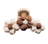 CANNXI Fermaglio per capelli carino e confortevole, realizzato a mano, con fiore in acrilico, per ragazze e donne, elegante fermaglio per capelli