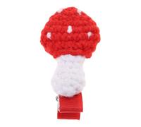 CANNXI Fermaglio per capelli fatto a mano a forma di fungo dolce carino uncinetto fermagli per capelli decorazioni uniche arte forcina accessori per capelli moda