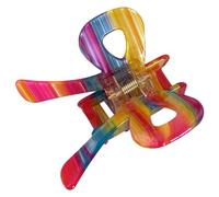 CANNXI Fermaglio per capelli per donne e ragazze carino a forma di fiocco clip copricapo acetato artiglio clip fiocco colorato morsetto a molla ornamento