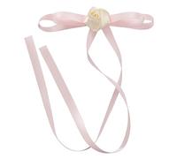 CANNXI Fermaglio per capelli vintage con fiocco elegante lungo nastro forcine moda dolce clip laterali copricapo accessori per capelli gioielli per feste